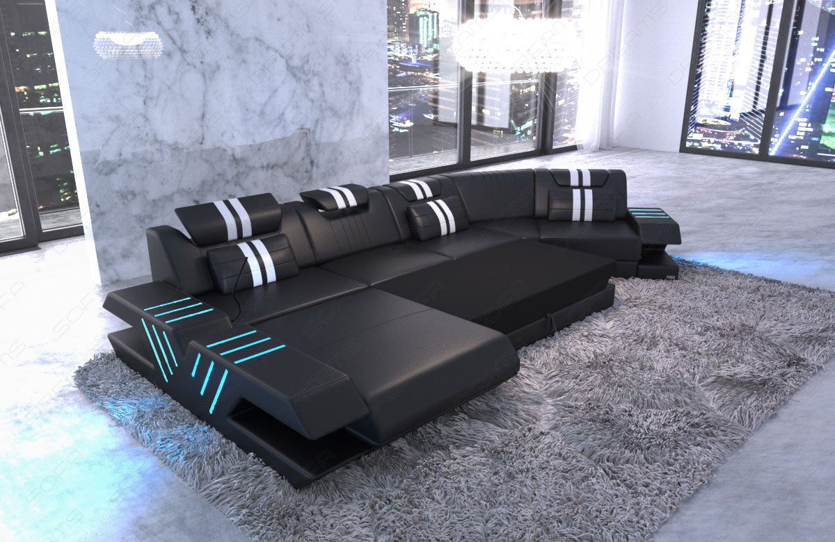 Fabric Sofa Venezia In Velvet Woven Microfiber