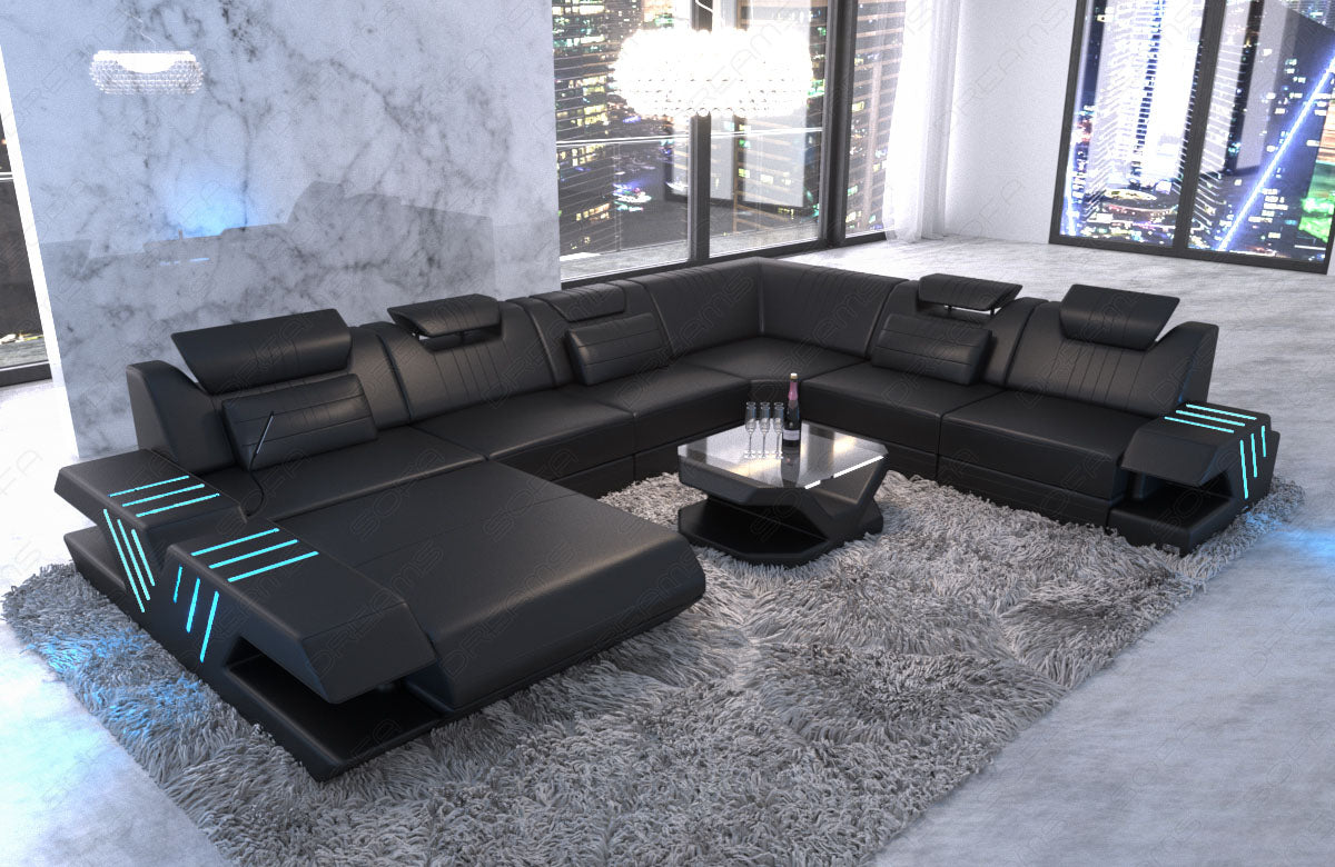 Xxl Sofa Sectional Venezia Leather