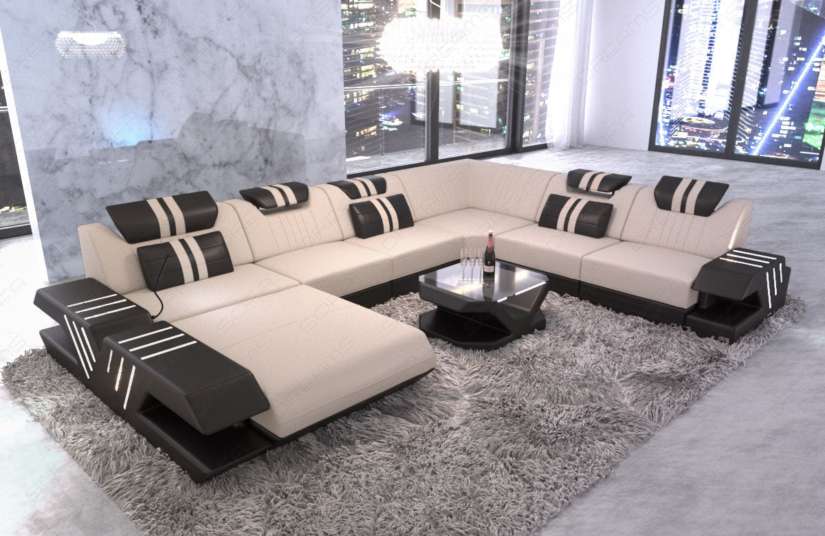 Sofa Sectional Venezia As An Xxl Fabric Sofa