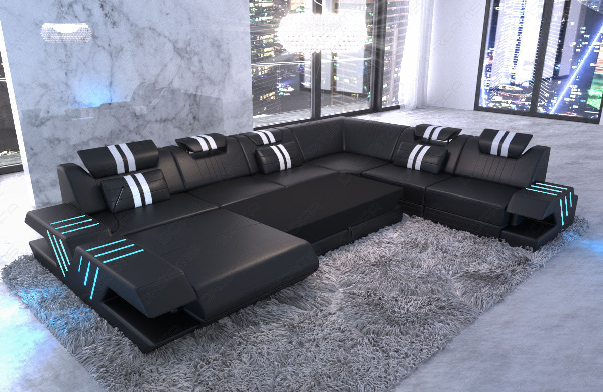 Xxl Sofa Sectional Venezia Leather