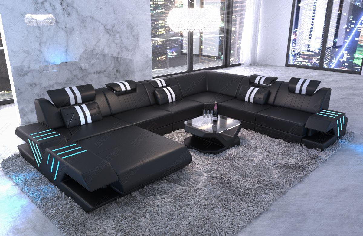 Xxl Sofa Sectional Venezia Leather