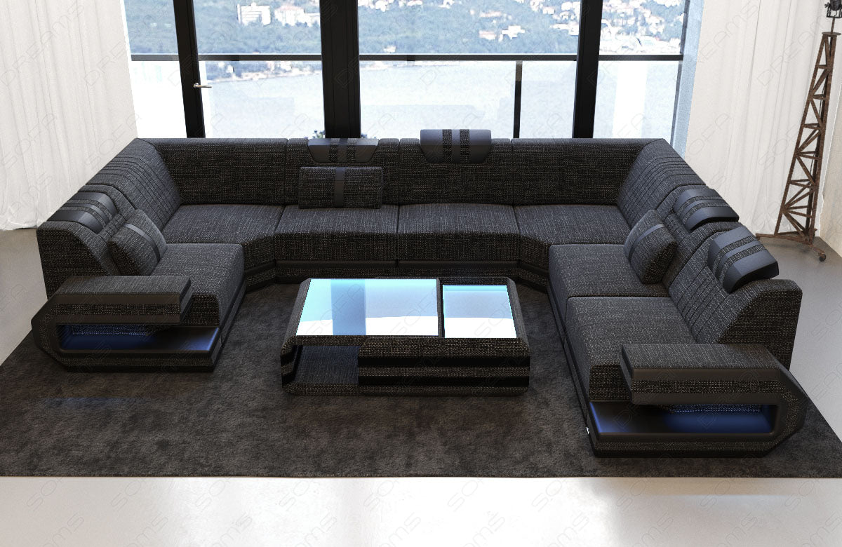 Devolo Sectional In Microfiber