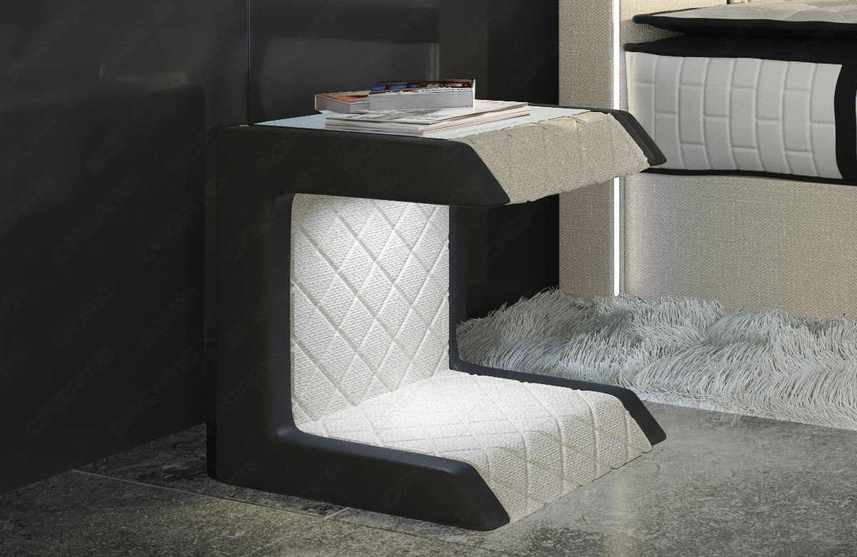 Bedside Table Paris Fabric