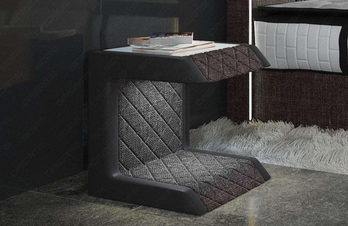 Bedside Table Paris Fabric