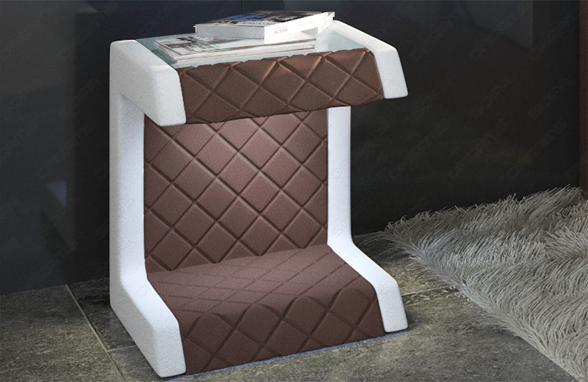 Bedside Table Paris Fabric
