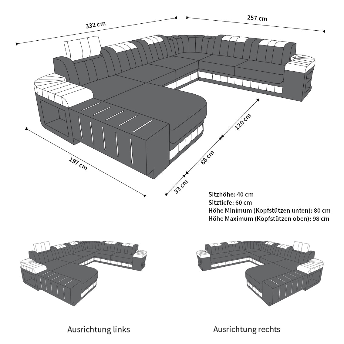 Baronka Xxl Mini Sectional