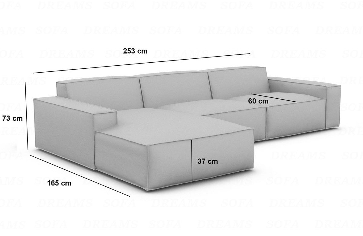 Formenta L-Shaped Corner Sofa Short