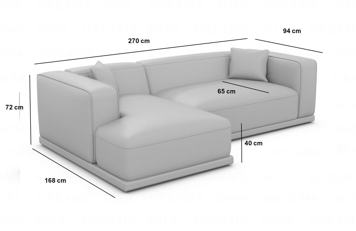 Fabric Corner Sofa Merida L Shape Short