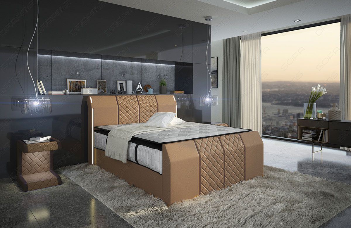 Paris Leather Box Spring Bed