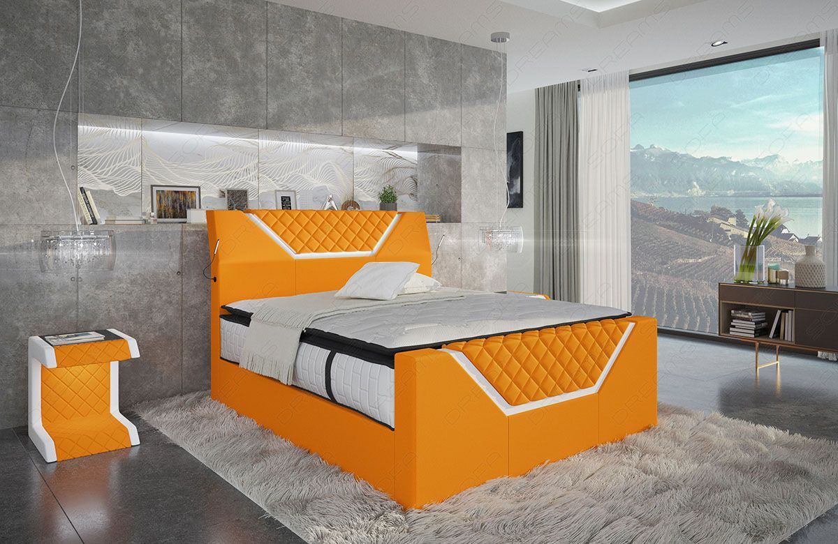 Nantes Fabric Box Spring Bed