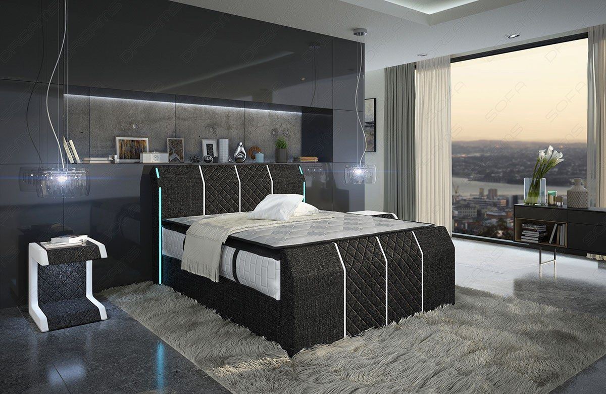 Paris Box Spring Bed With Mattress And Topper