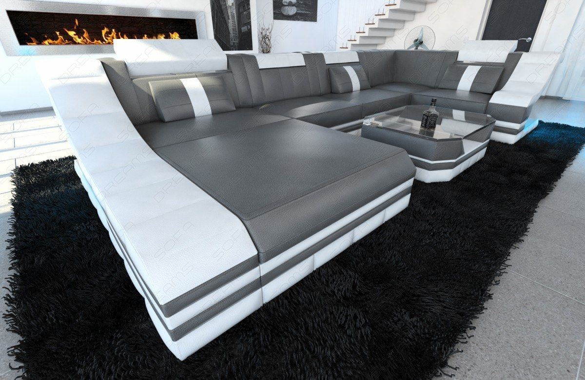 Leather Sectional Temoni Mini U Shape