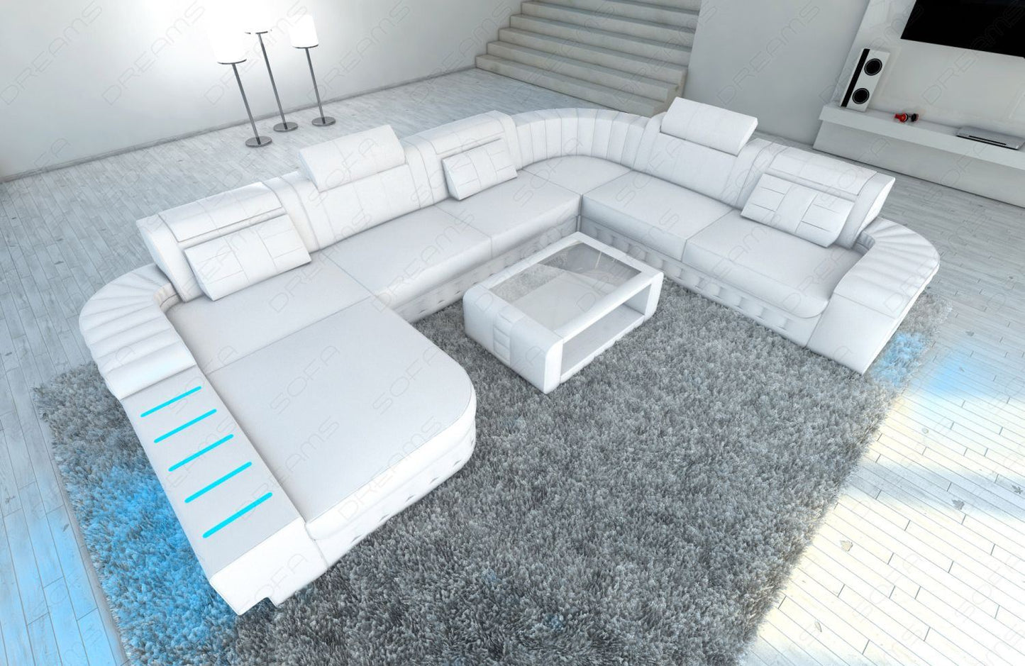 Leather Sofa Sectional Baronka Xxl Mini