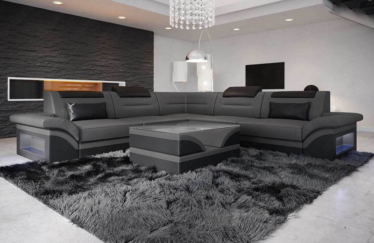 Corner Sofa Evolo Mini L Shape Leather Sofa