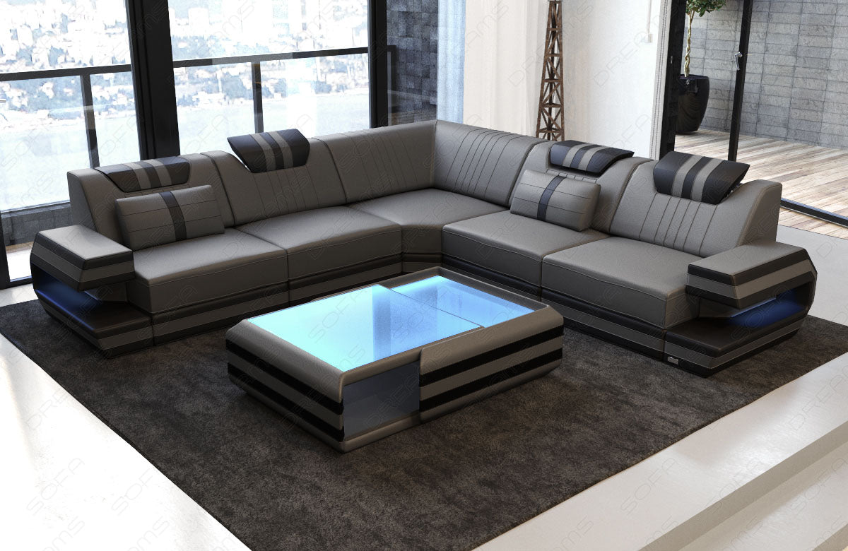 Corner Sofa Devolo Leather Sofa With Lighting