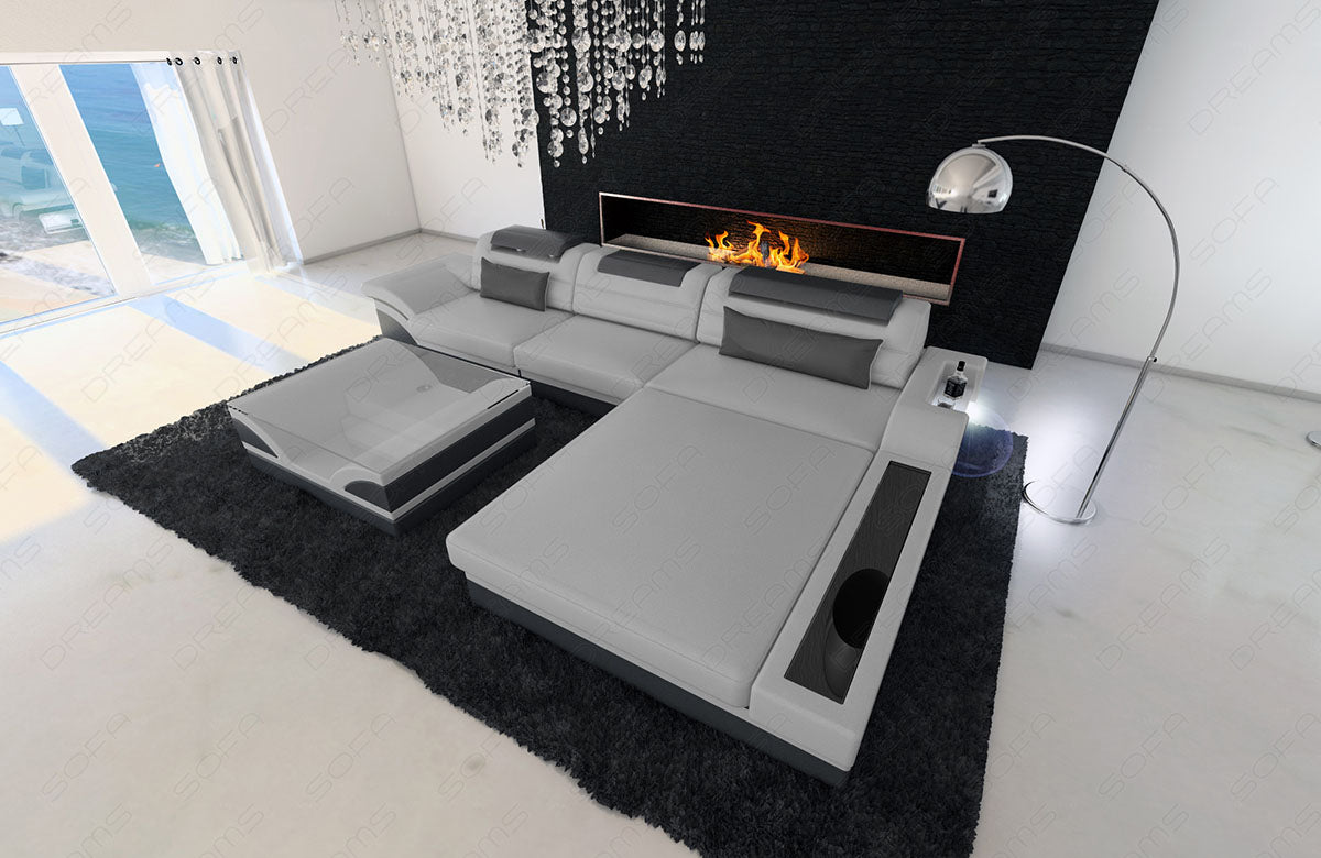 Corner Sofa Oronika As A Leather Sofa With Usb