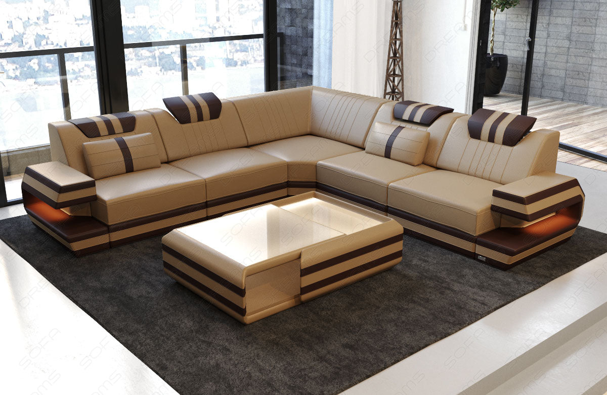 Corner Sofa Devolo Leather Sofa With Lighting