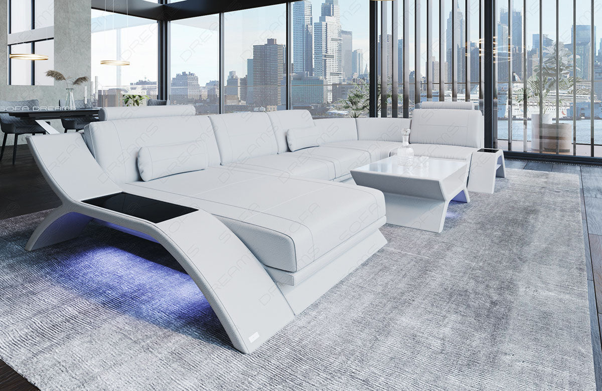 Leather Sectional Esmeralda