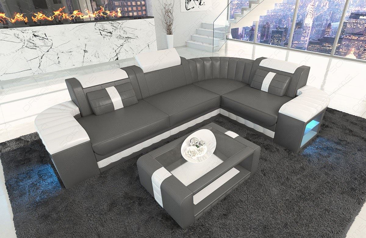 Corner Sofa Bigato L Shape Mini Leather
