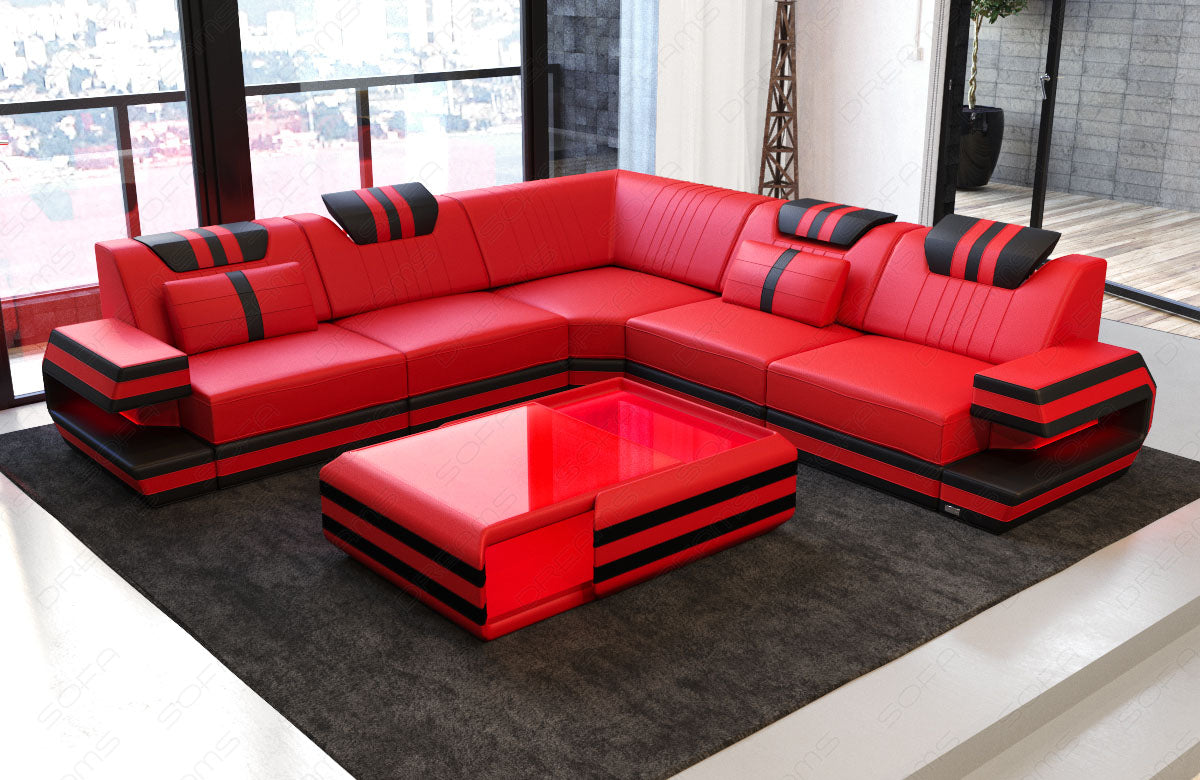 Corner Sofa Devolo Leather Sofa With Lighting