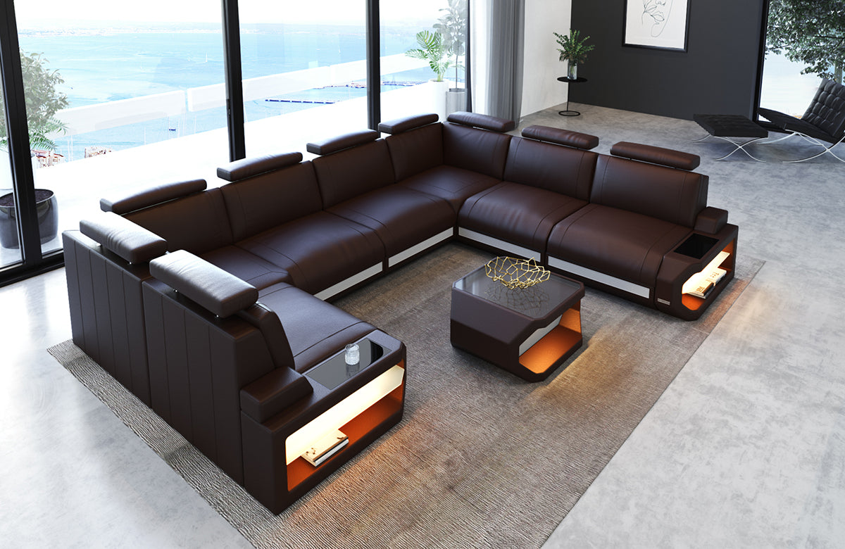 Leather Sectional Rino
