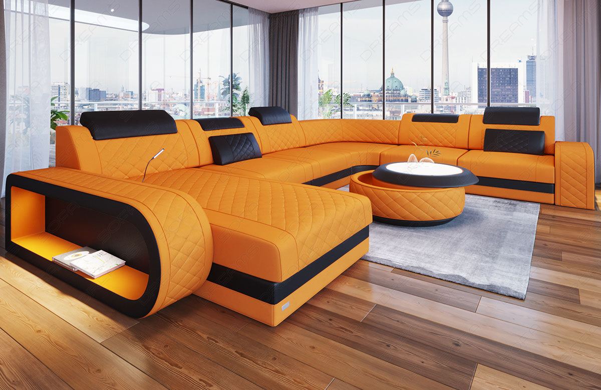 Berlin Xxl Sectional Sofa With Fabric Cover