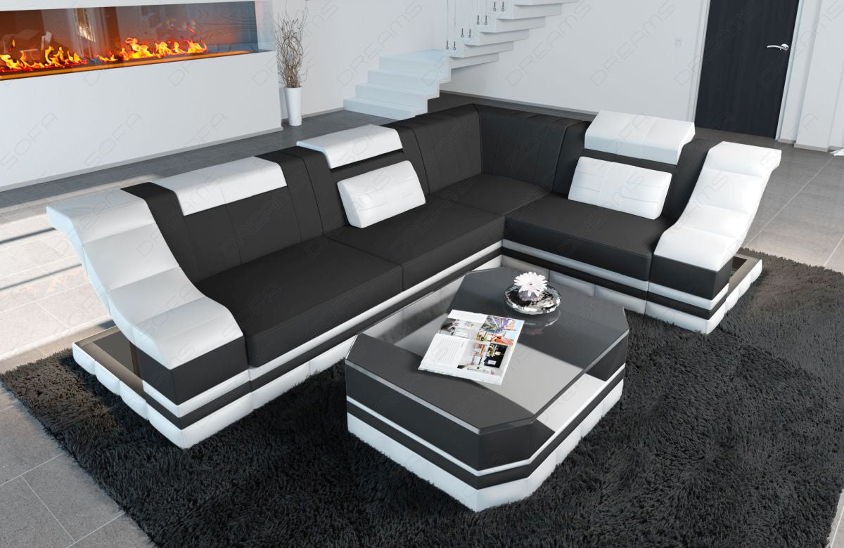 Corner Sofa Nero Fabric Mini