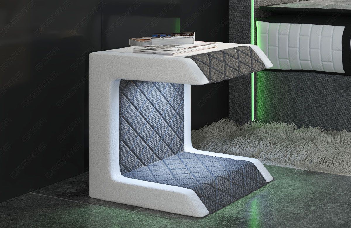 Bedside Table Paris Fabric