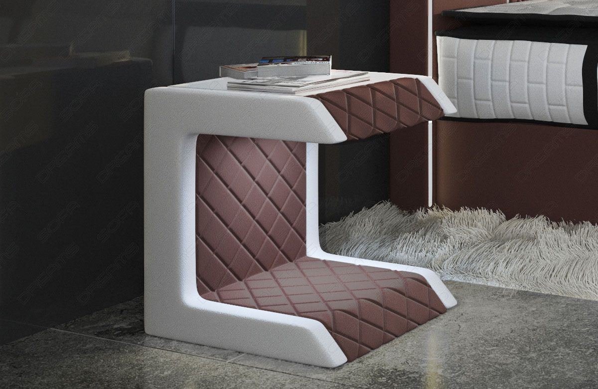 Bedside Table Paris Fabric