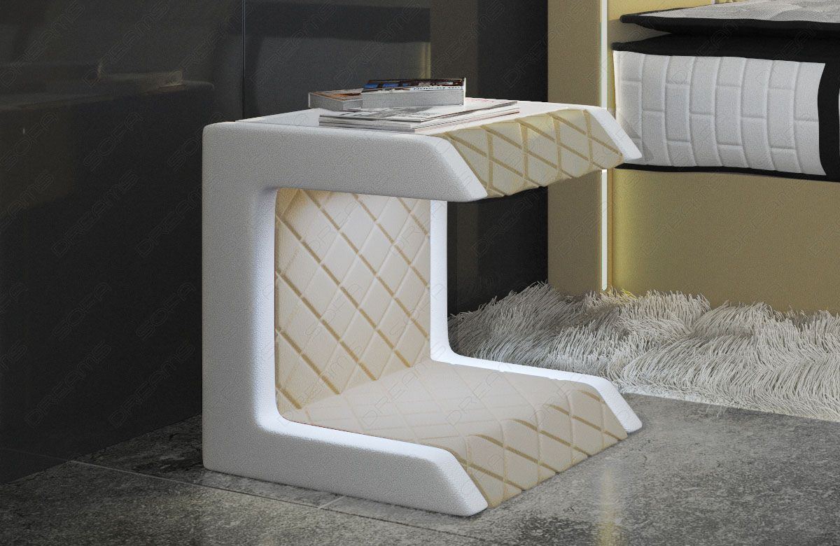 Bedside Table Paris Fabric