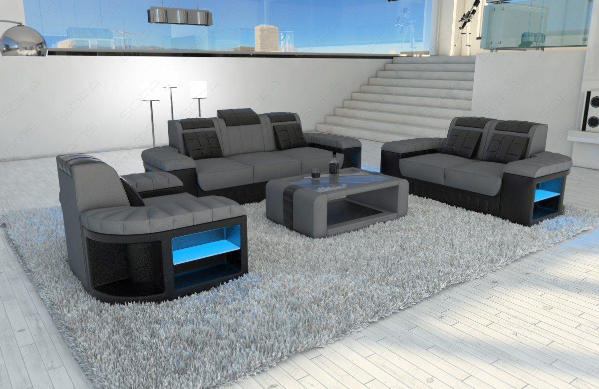 Sofa Set Baronka Fabric 3, 2, 1