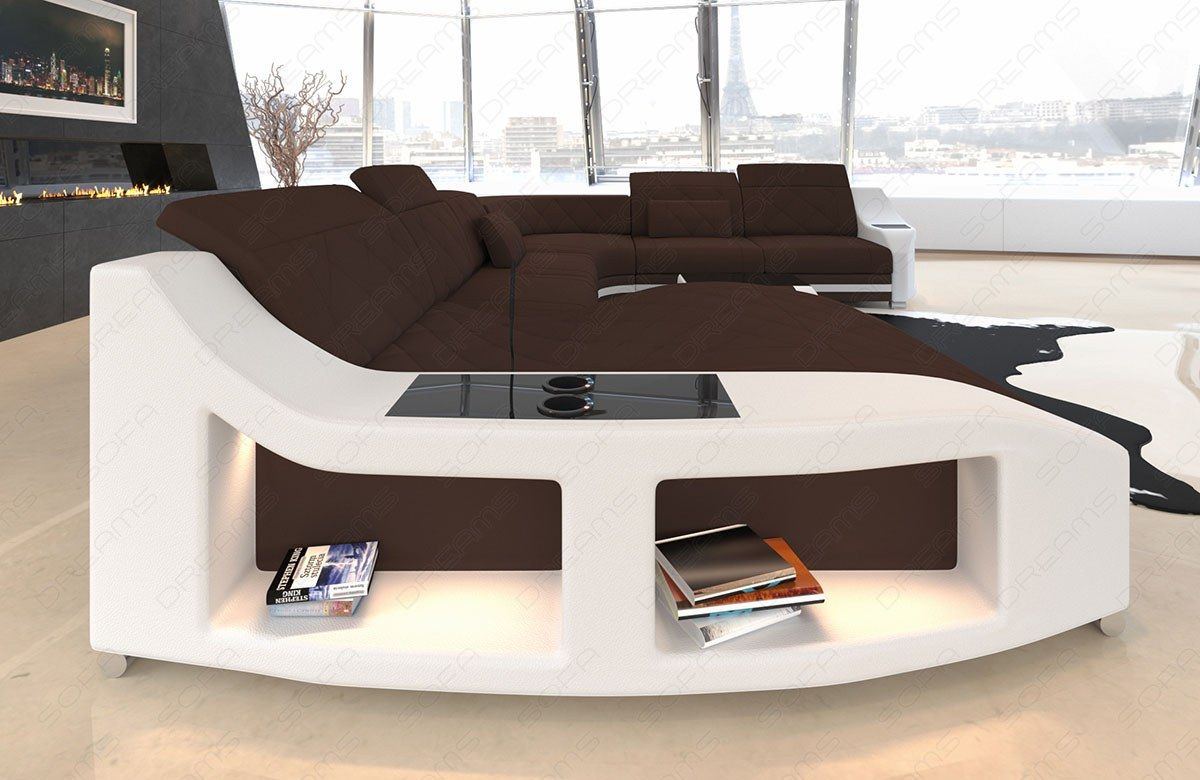 Xxl Fabric Sofa Comfort U Form Mini