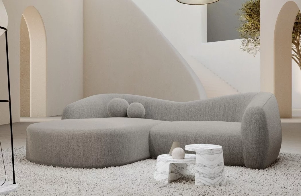 Fabric corner sofa Murcia L shape short