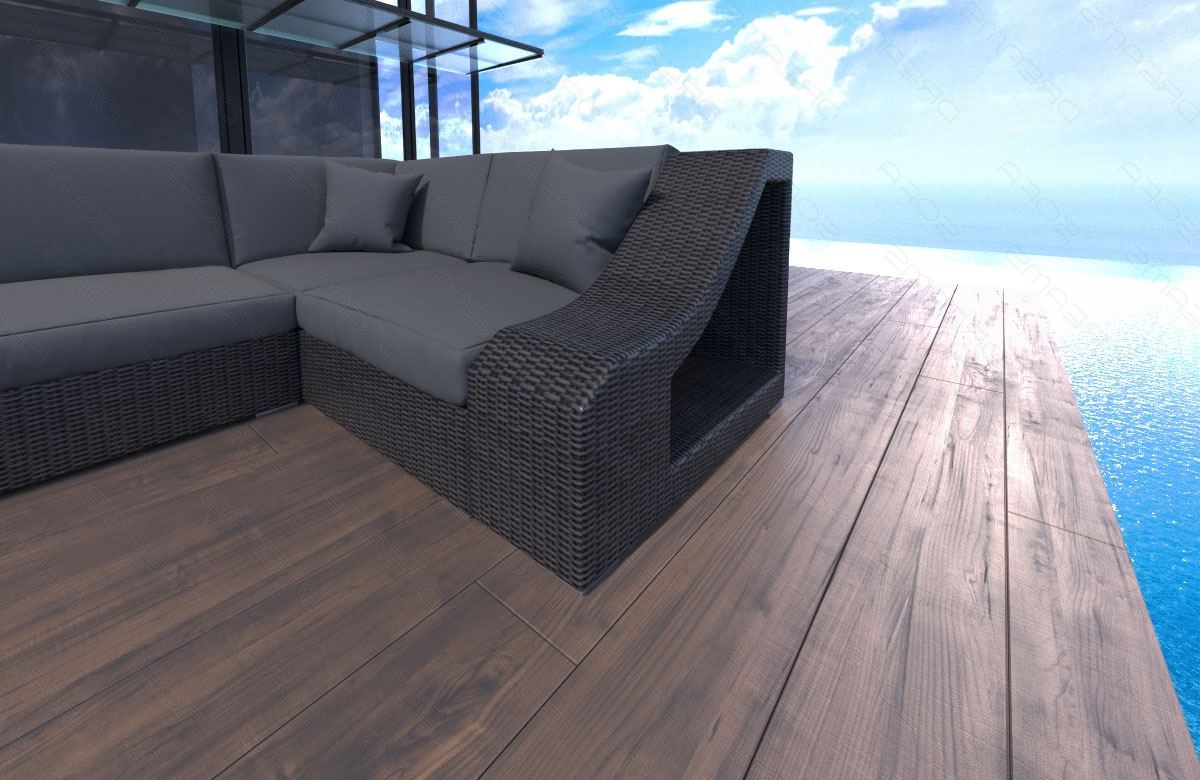 Rattan Sofa Temoni U Shape Gray