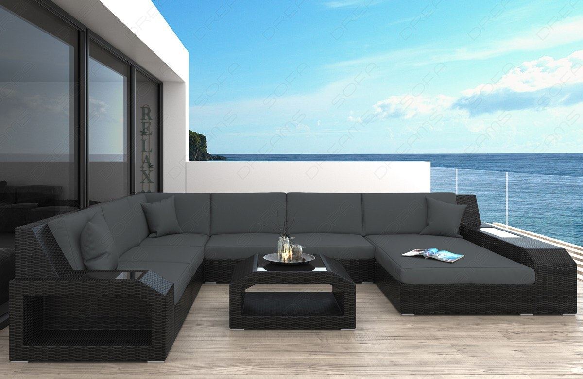 Rattan Sofa Matera Xxl Grey