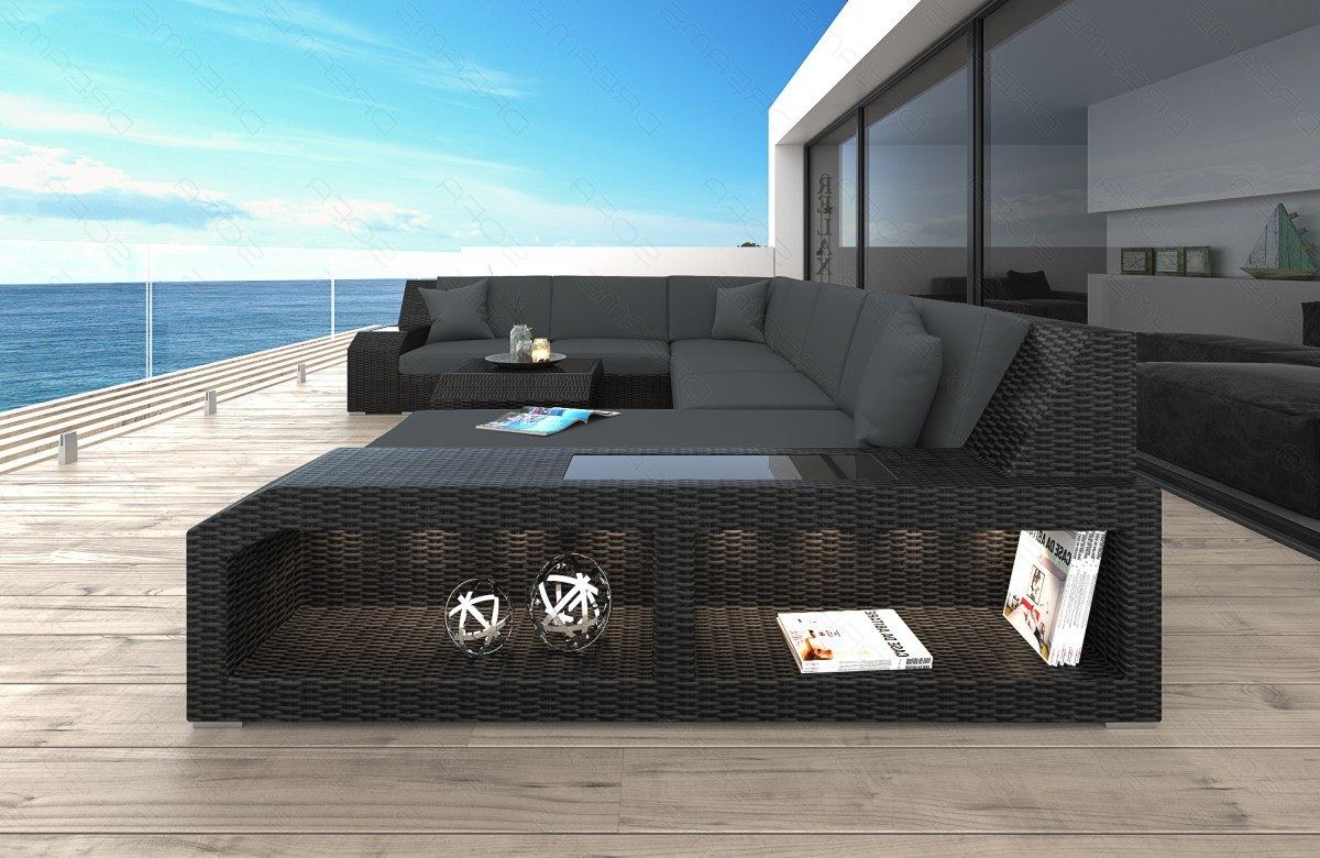 Rattan Sofa Matera Xxl Grey