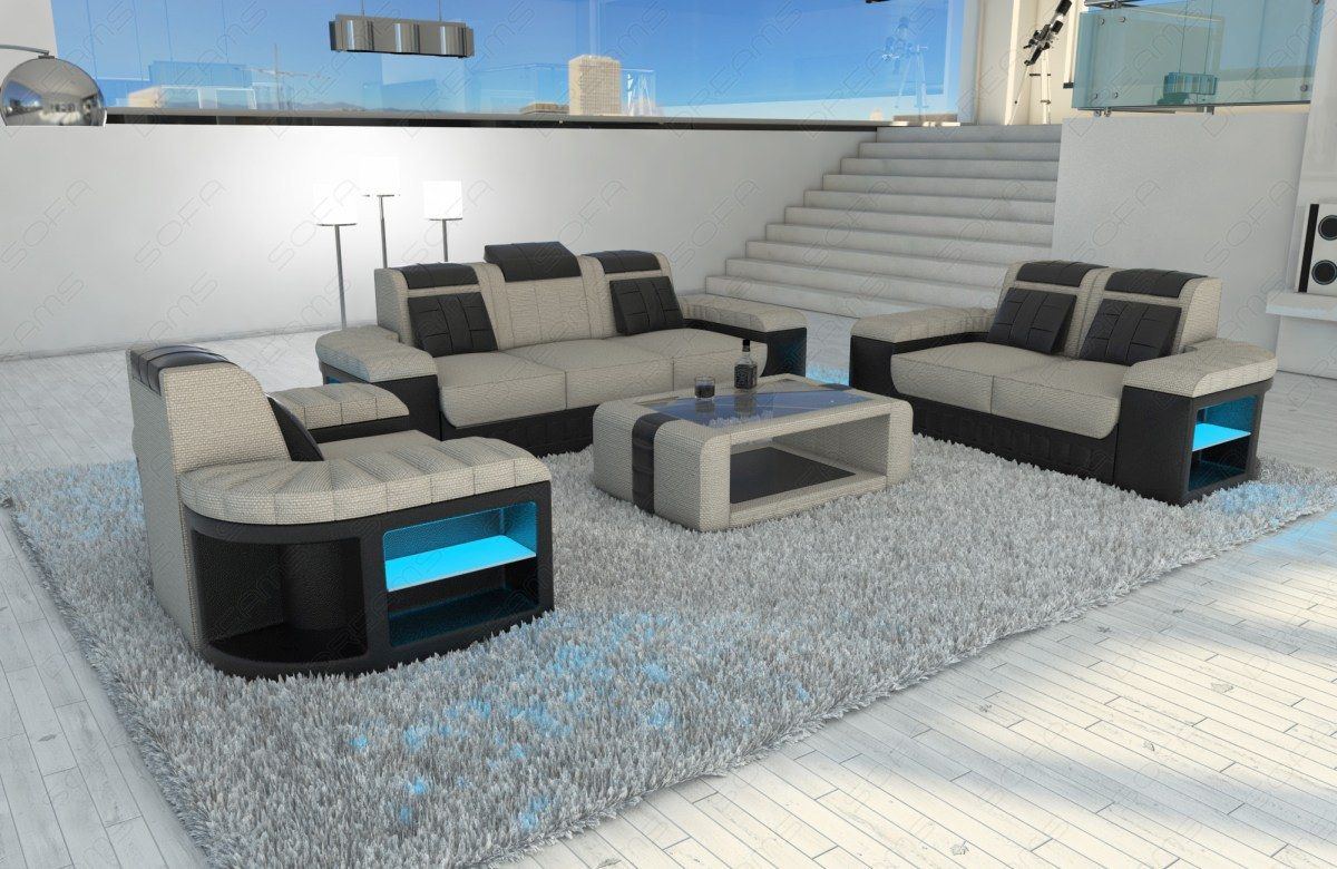 Sofa Set Baronka Fabric 3, 2, 1