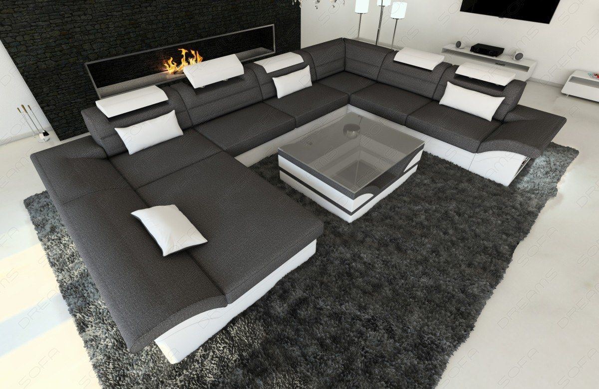 Sofa Sectional Enzo Xxl With Fabric Cover