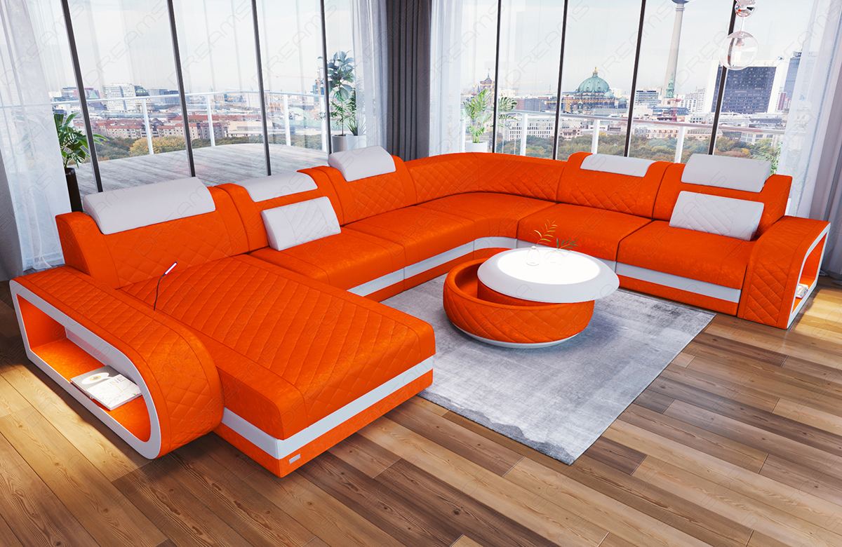 Berlin Xxl Sectional Sofa With Fabric Cover