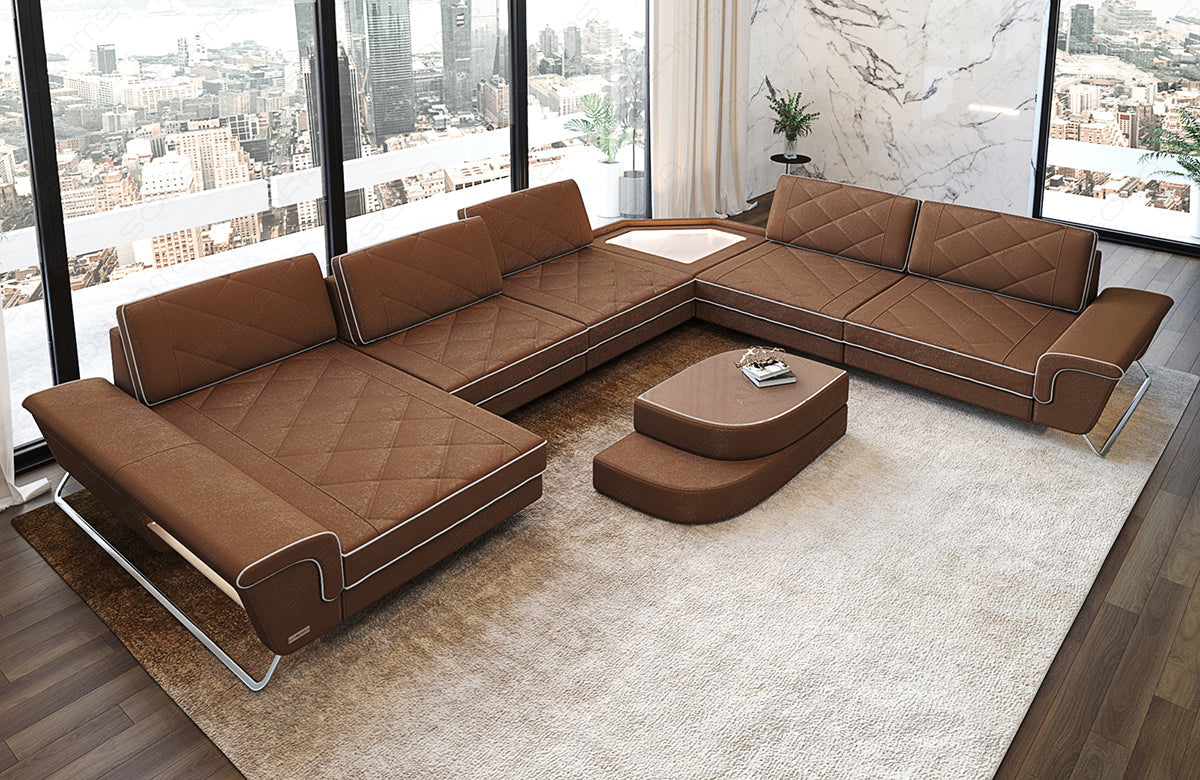 Fabric Sectional Ferrara Xxl