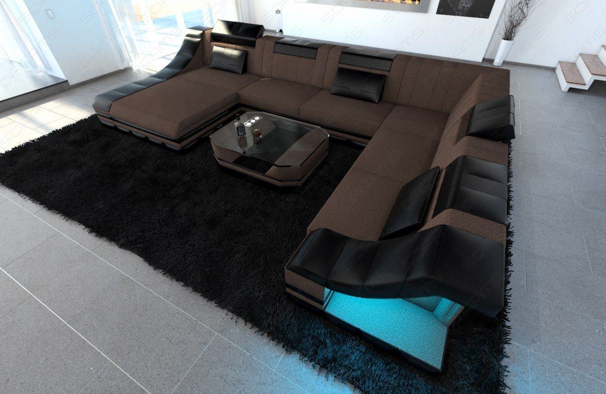 Sofa Sectional Temoni Xxl As A Fabric Sofa
