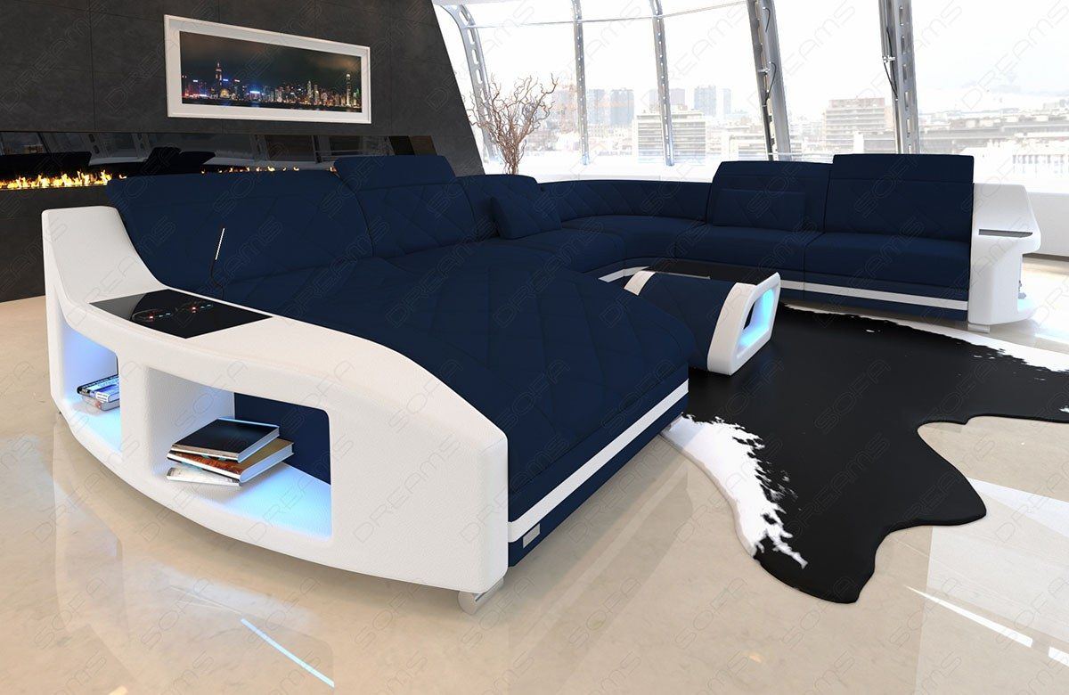 Xxl Fabric Sofa Comfort U Form Mini