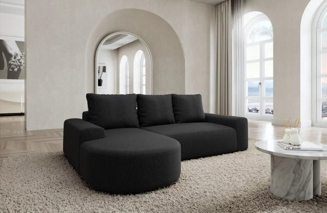 Fabric corner sofa Gomera L shape short