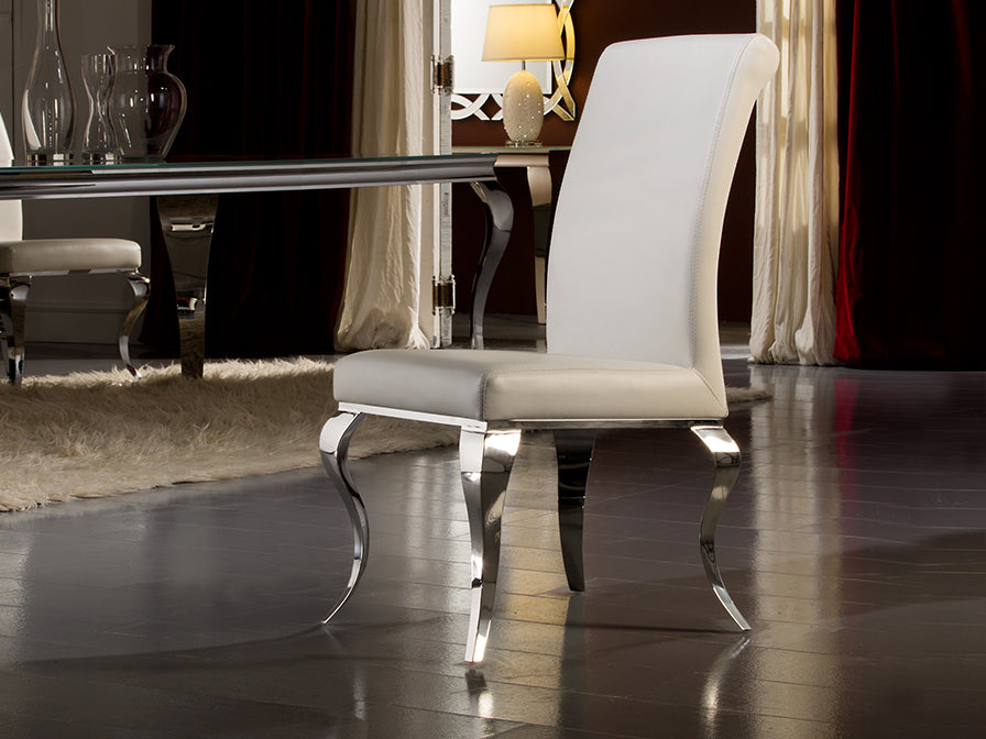 Barroque White Dining Chair
