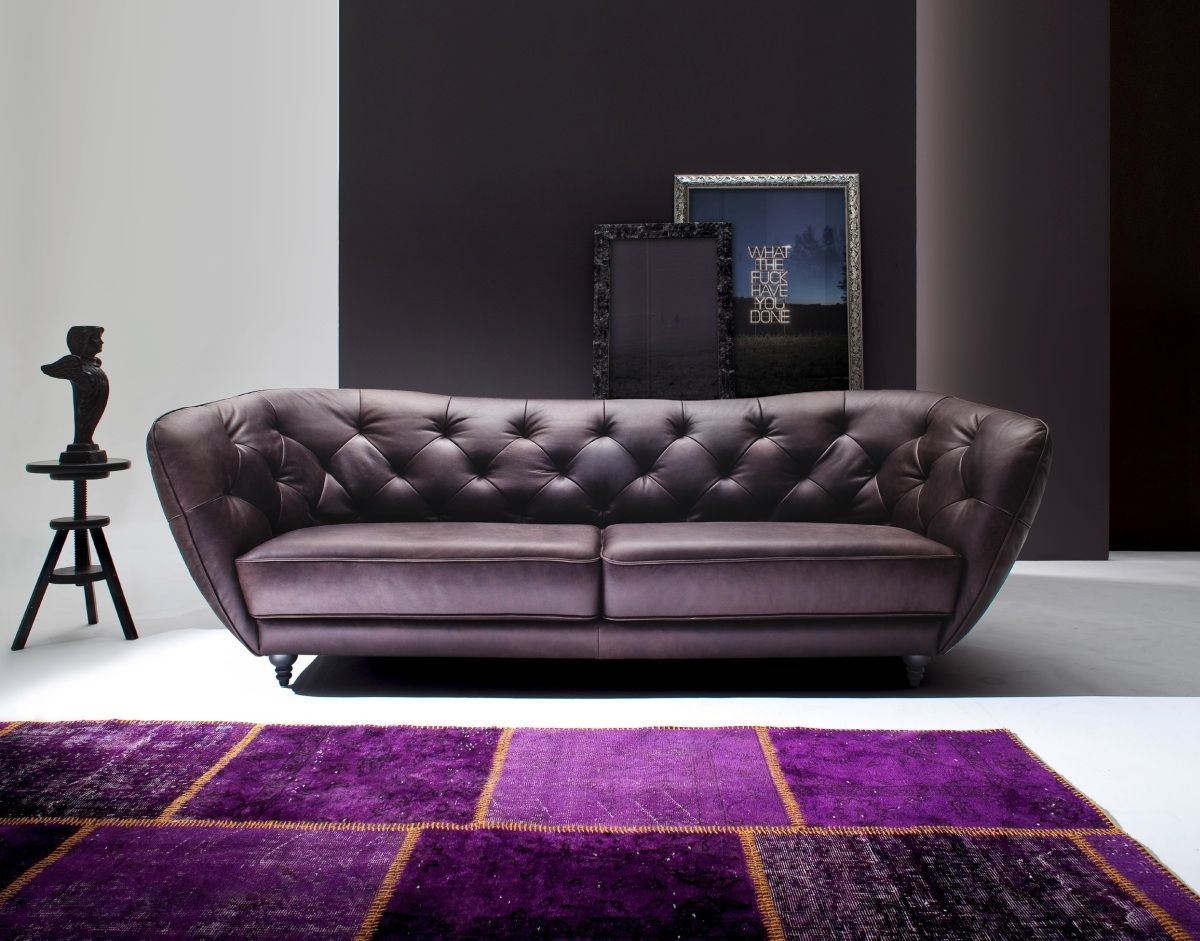 Four-Seater Leather Sofa Bremen