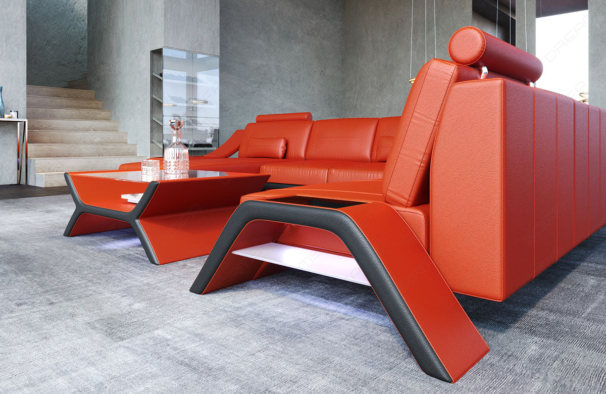 Xxl Sectional Esmeralda Leather