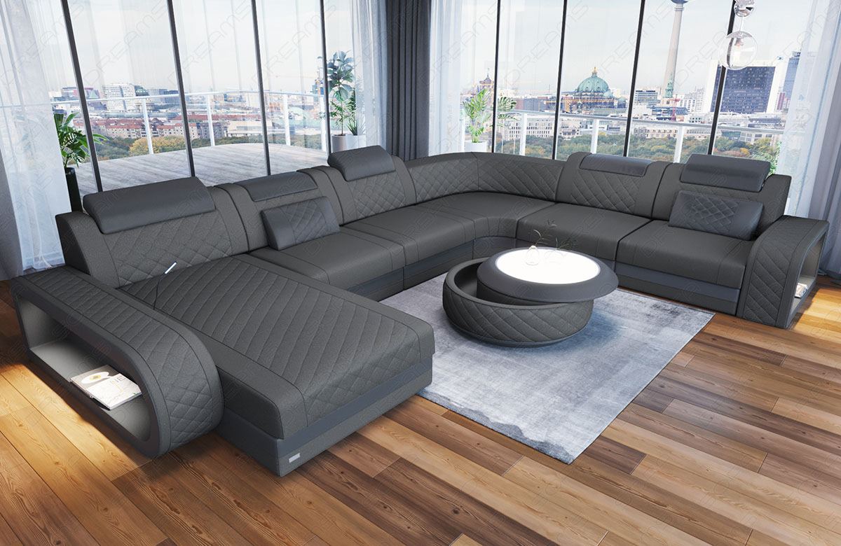 Berlin Xxl Sectional Sofa With Fabric Cover