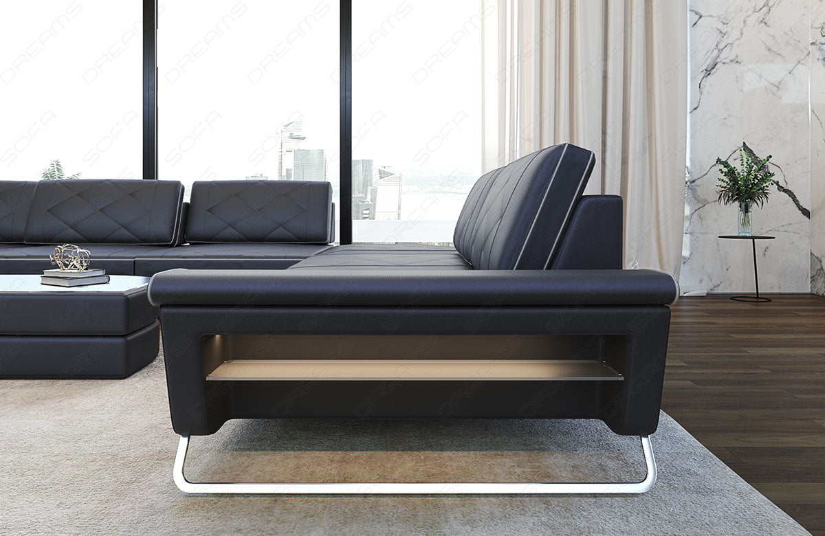 Xxl Leather Sectional Lari