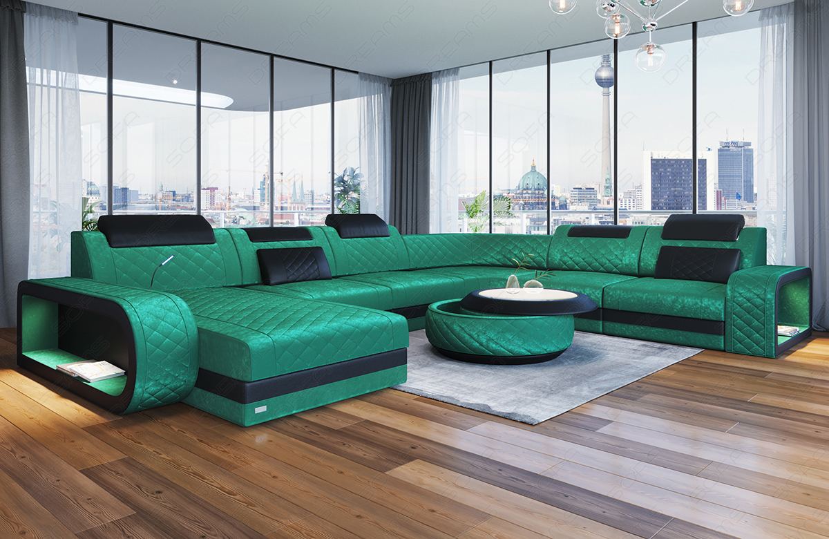 Berlin Xxl Sectional Sofa With Fabric Cover