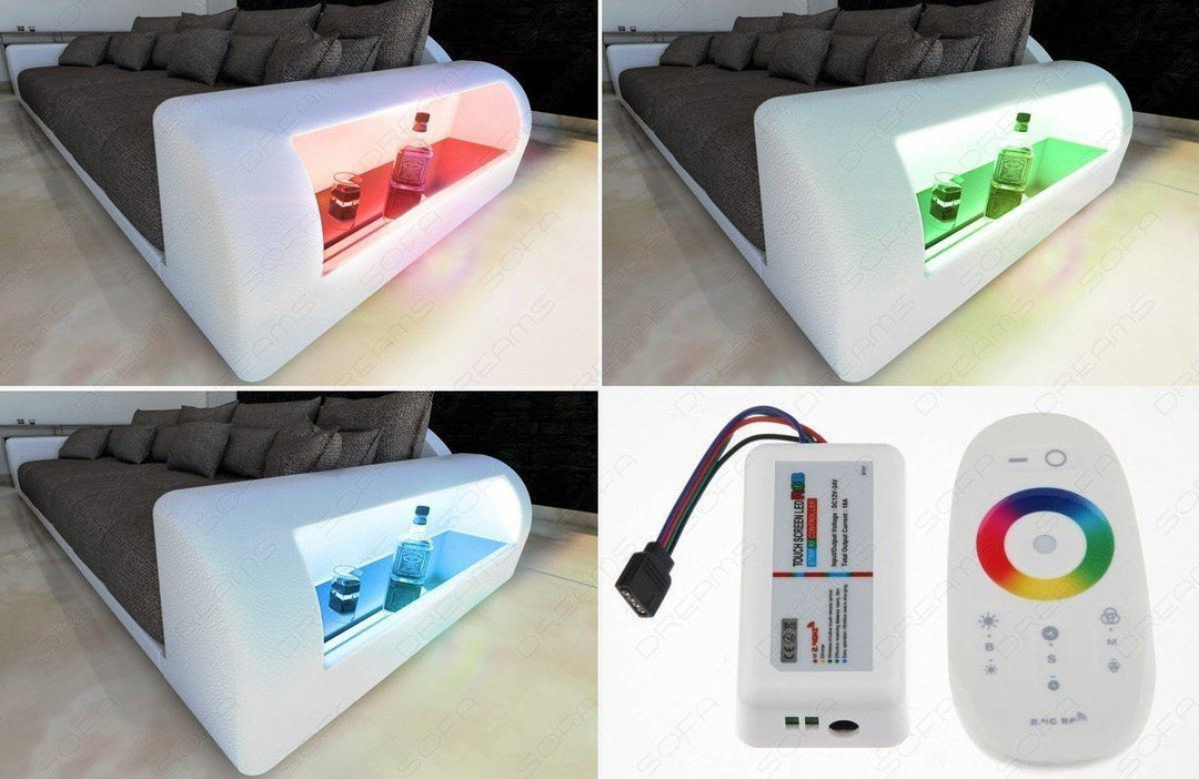 LED-Beleuchtung beim Bigsofa Miami (optional erhÃ¤ltlich)